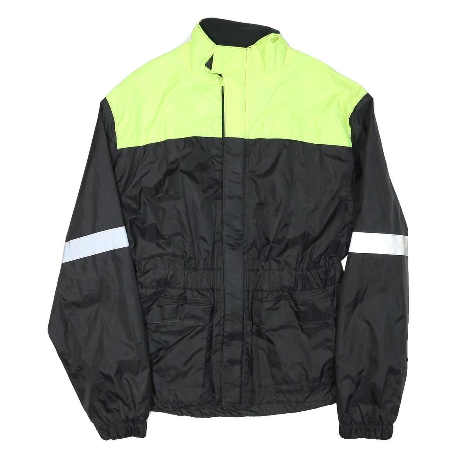 CRANE Mens Yellow & Black High Visibility Jacket S Polyester Blend Zip