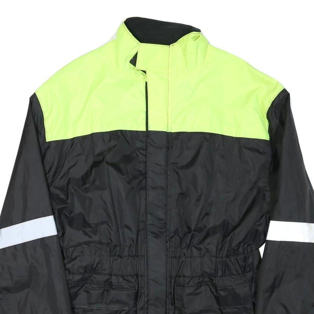 CRANE Mens Yellow & Black High Visibility Jacket S Polyester Blend Zip
