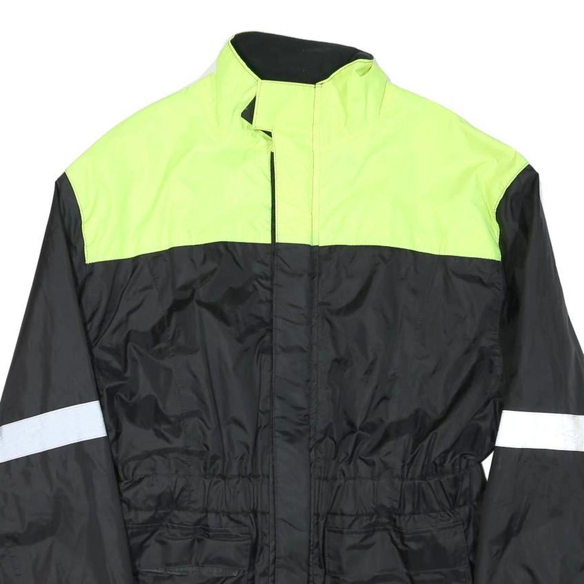 CRANE Mens Yellow & Black High Visibility Jacket S Polyester Blend Zip