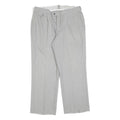 Mens Light Grey Regular Fit Straight Leg Trousers W34 L28 Smart Work Casual