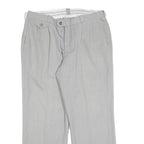 Mens Light Grey Regular Fit Straight Leg Trousers W34 L28 Smart Work Casual