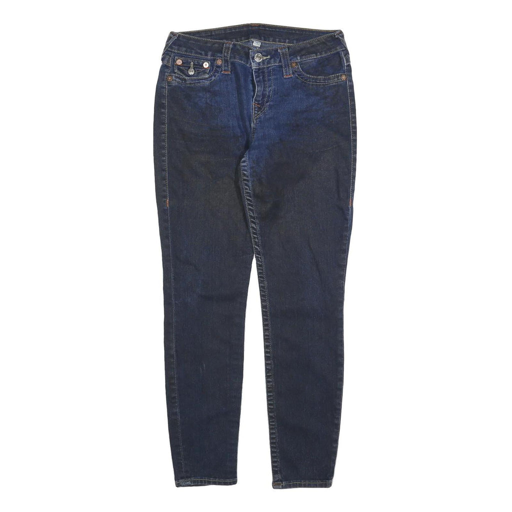TRUE RELIGION Womens Slim Blue Denim Medium W29 L29 Slim Fit Zip Jeans