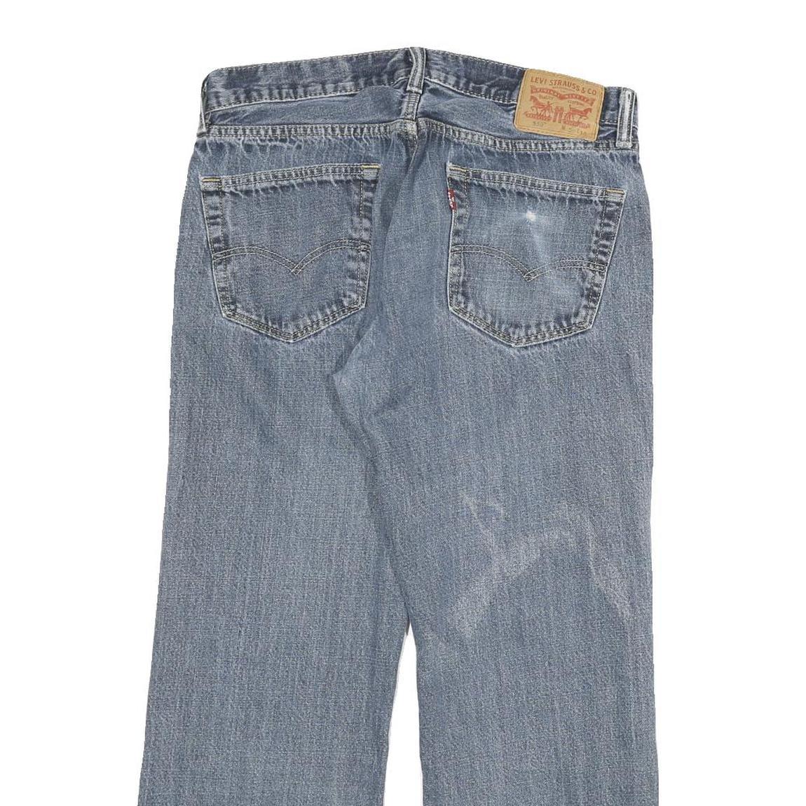 LEVI'S 559 Mens Jeans Blue Regular Straight Denim Medium W32 L27 Classic Fit