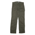 CARHARTT Mens Cotton Blend Green Regular Straight Trousers W30 L32 Workwear