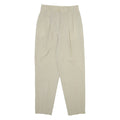 Womens Trousers Beige Relaxed Tapered Wool W26 L28