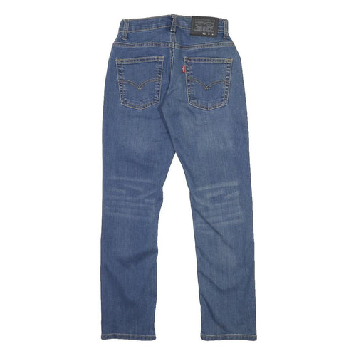 LEVI'S 511 Slim Boys Jeans Blue Denim W22 L26 Cotton Blend Zip Classic