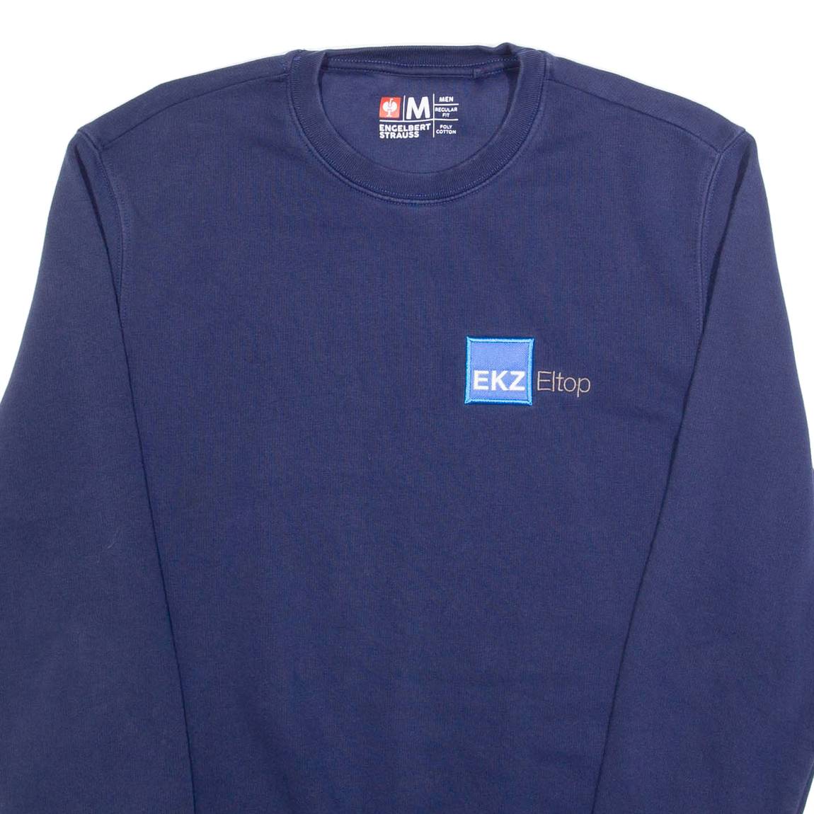 ENGELBERT STRAUSS Mens Sweatshirt Blue Crew Neck M