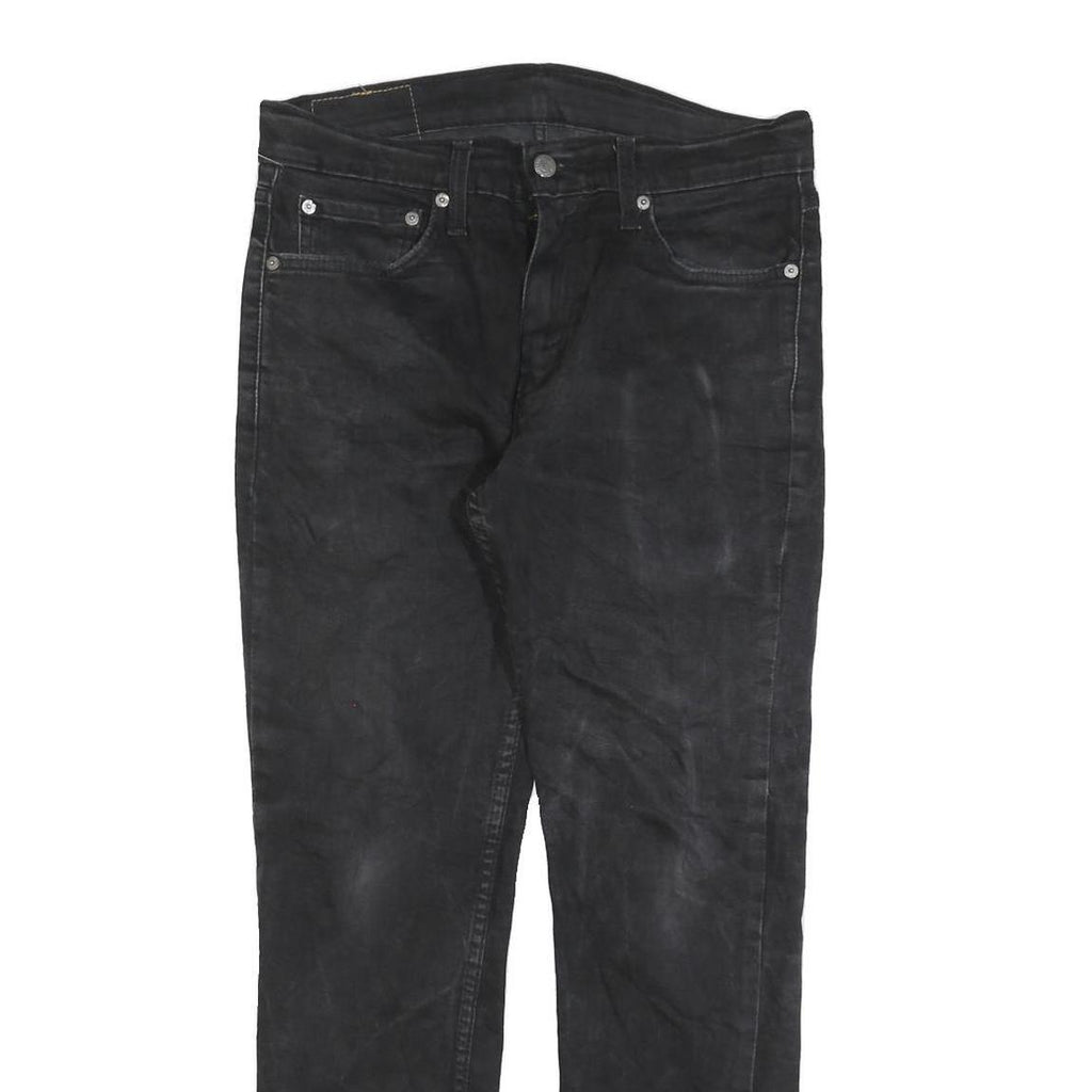 LEVI'S 511 Slim Mens Black Slim Skinny Denim Medium W32 L27 Stretch Cotton Blend