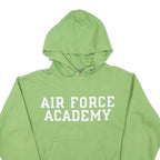 CHAMPION Mens Green Air Force Academy Pullover Hoodie S Cotton Blend Casual