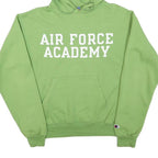 CHAMPION Mens Green Air Force Academy Pullover Hoodie S Cotton Blend Casual