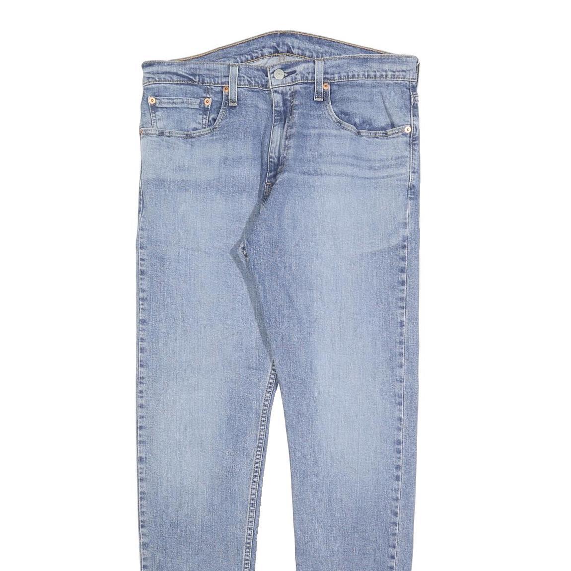 LEVI'S 512 Tapered Mens Jeans Blue Cotton Blend Slim W34 L34 Stylish Classic Fit