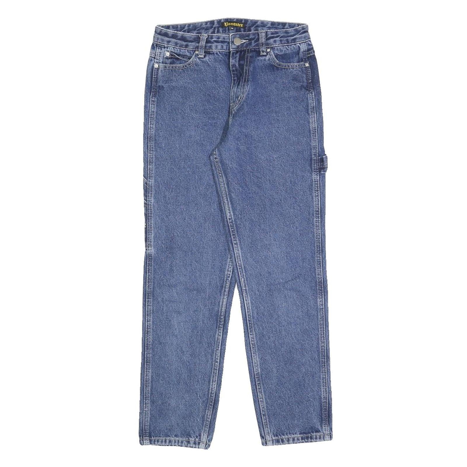 YANGSTER Mens Jeans Blue Slim Straight Denim Medium W25 L25 Casual Stylish