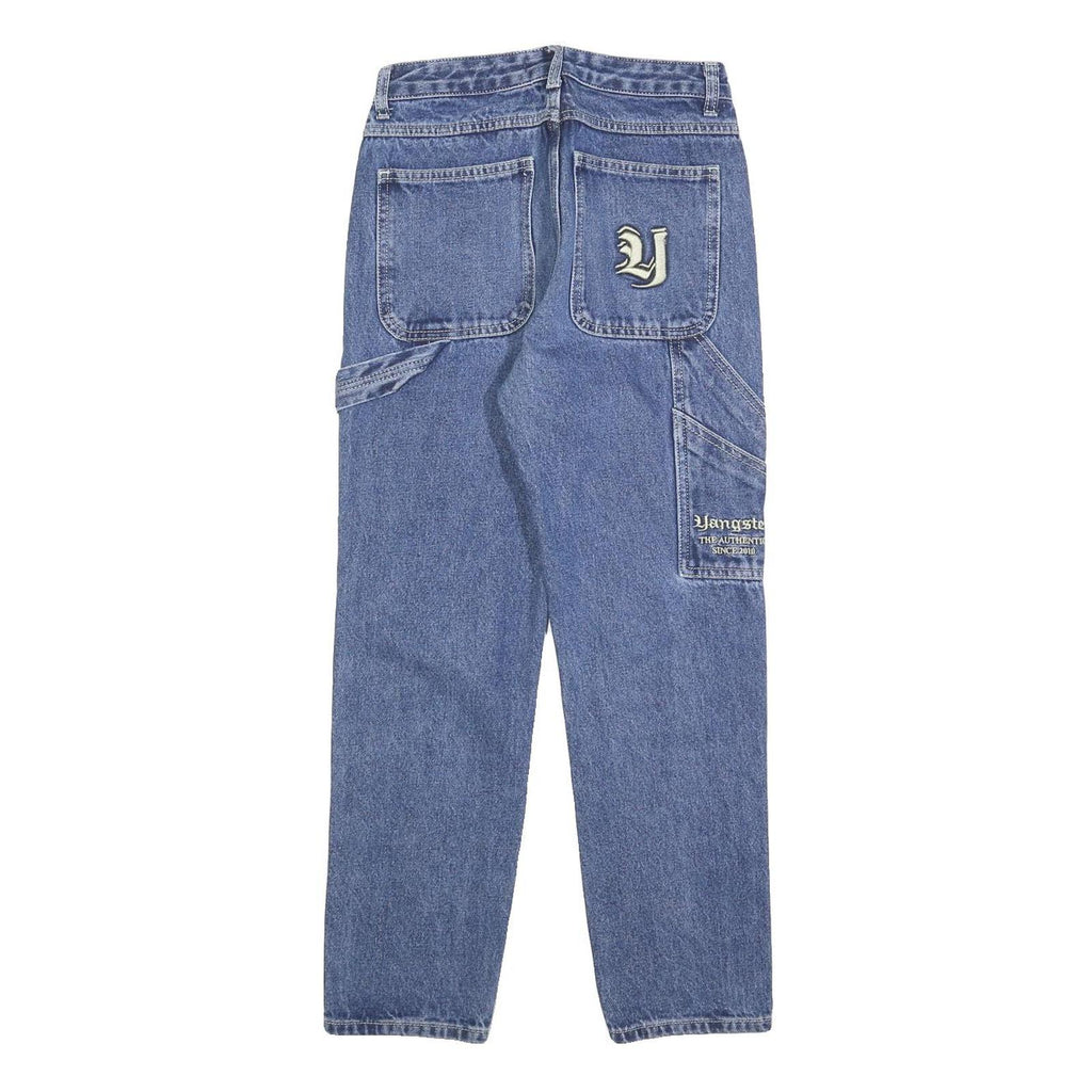 YANGSTER Mens Jeans Blue Slim Straight Denim Medium W25 L25 Casual Stylish