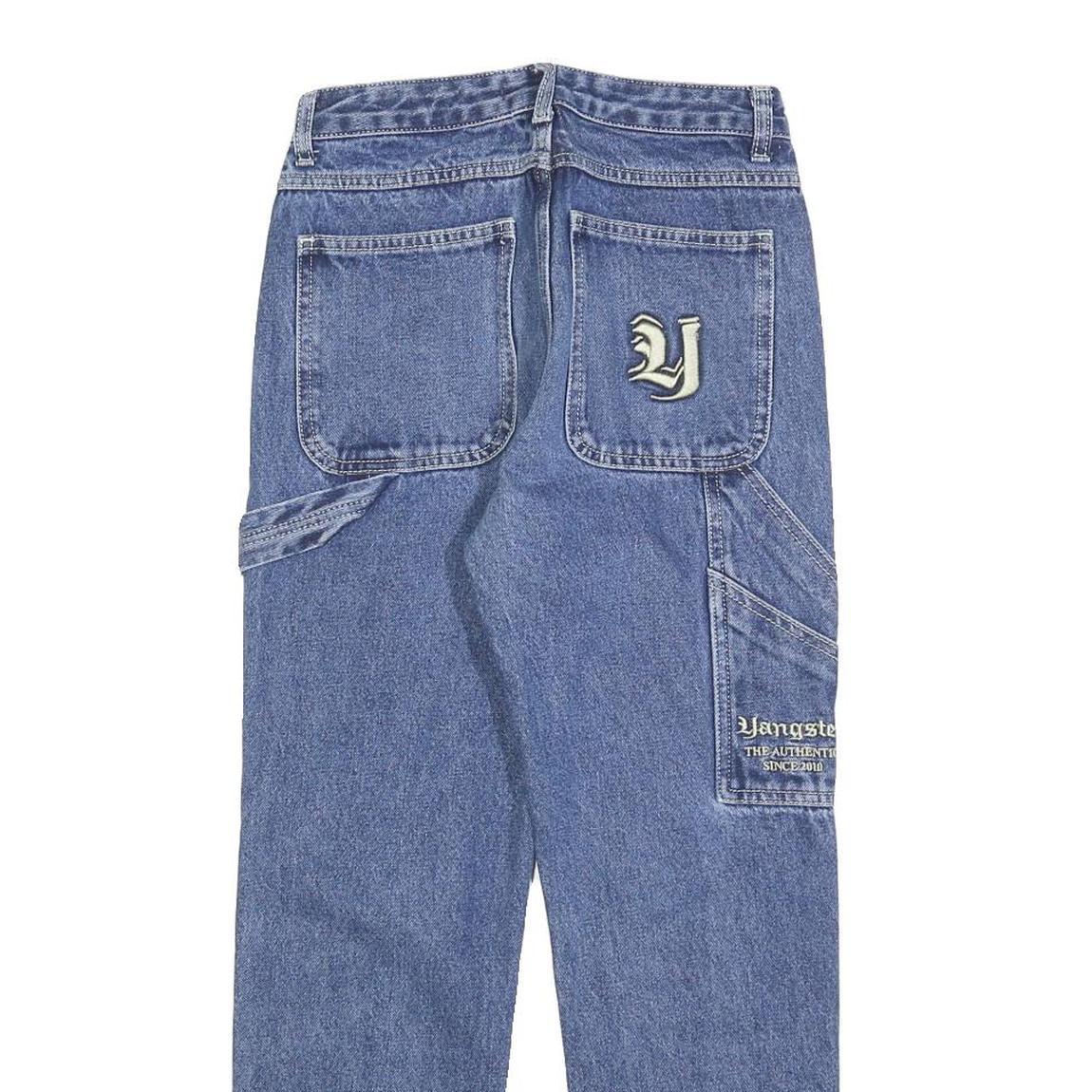 YANGSTER Mens Jeans Blue Slim Straight Denim Medium W25 L25 Casual Stylish