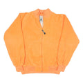 NORTHWEST Mens Orange Polyester Blend Jacket L Zip Plain Lightweight Casual