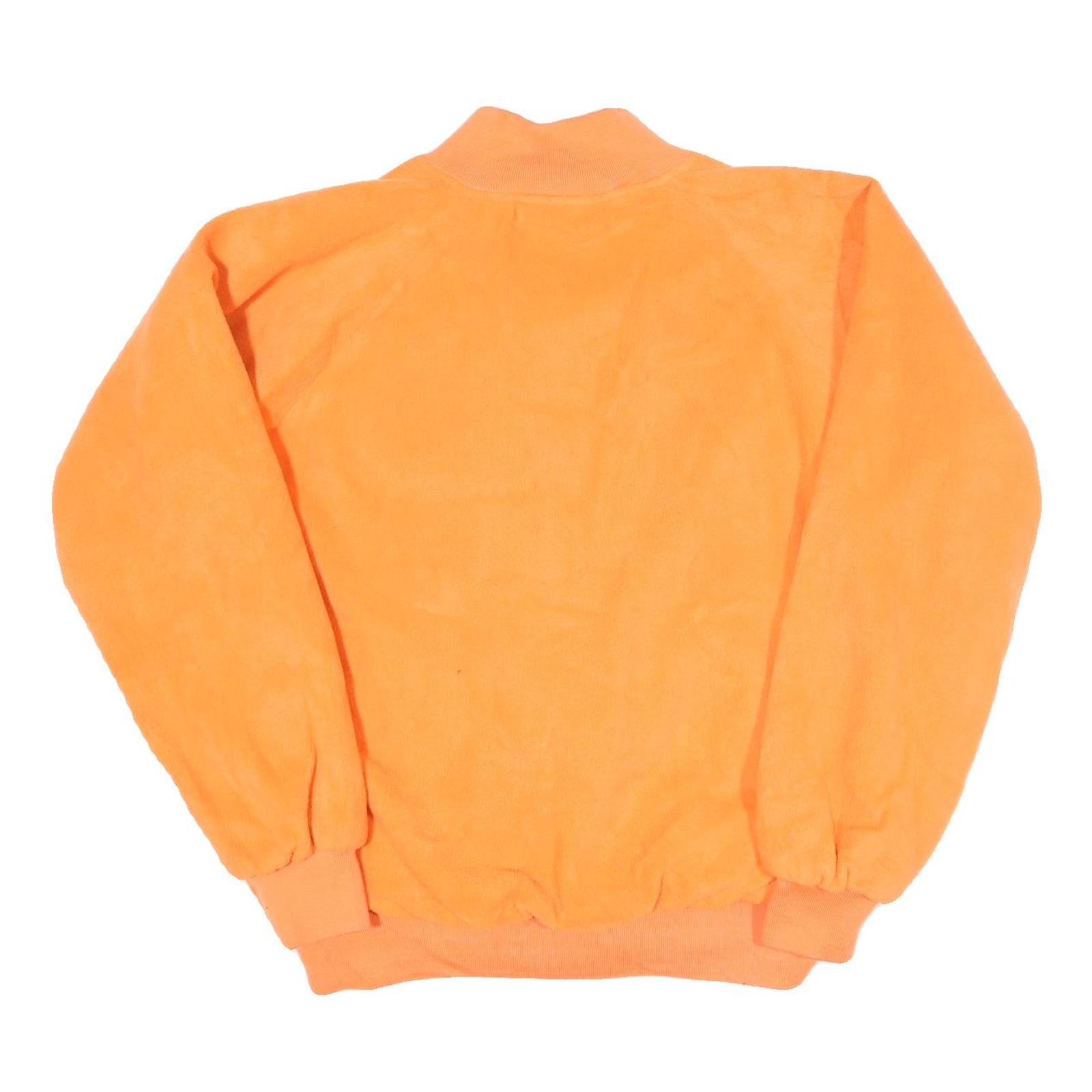 NORTHWEST Mens Orange Polyester Blend Jacket L Zip Plain Lightweight Casual