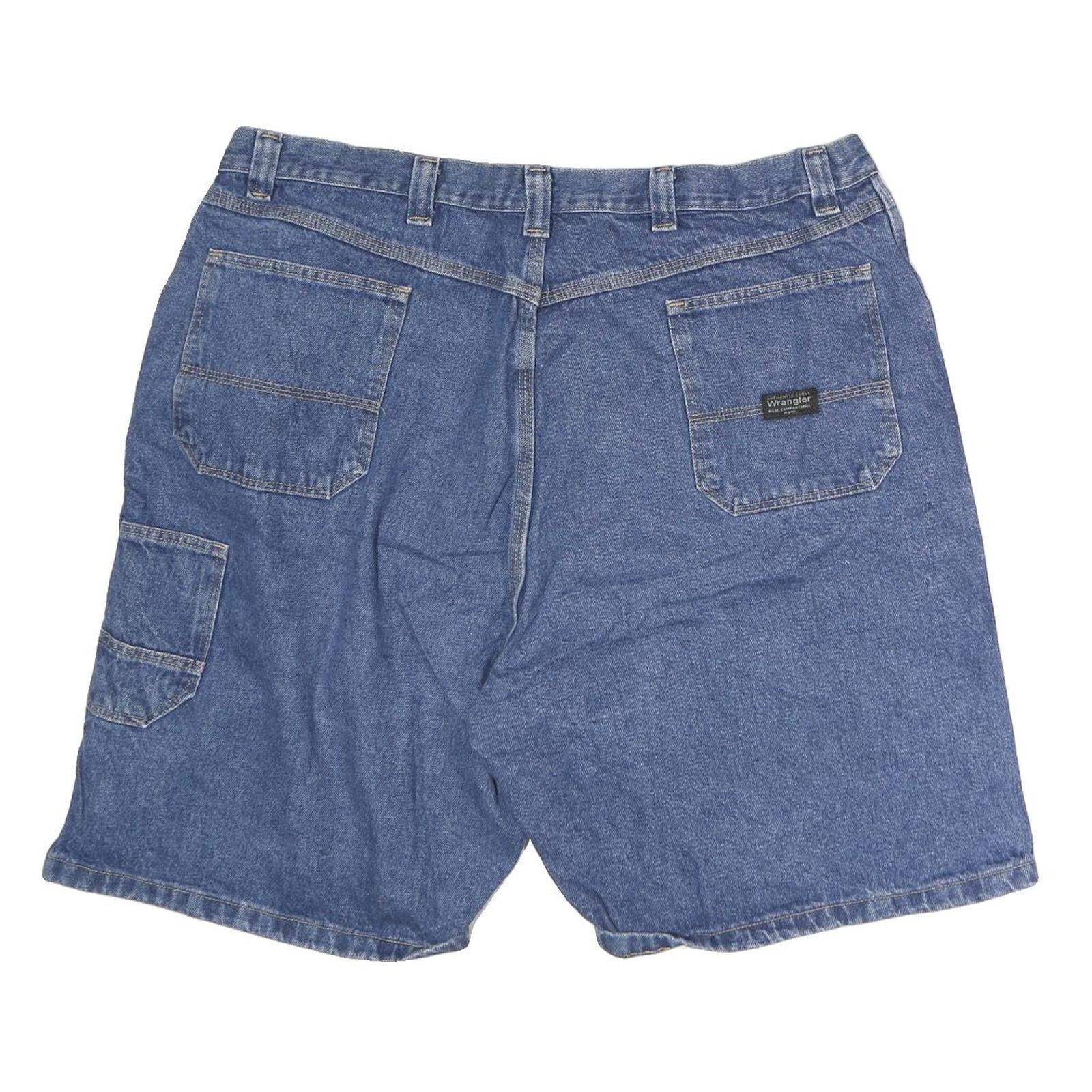 WRANGLER Mens Denim Blue Casual Shorts XL W41 Cotton Pockets