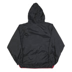 PORT AUTHORITY Mens Red & Black Baseball Mom Half Zip Nylon Jacket L Sport