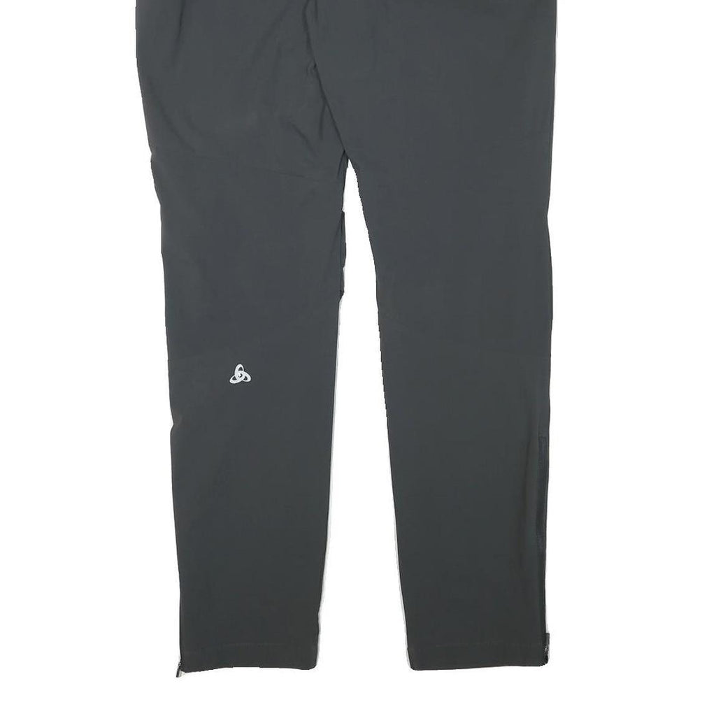 ODLO Womens Polyester Blend Black Slim Tapered Trousers W31 L32 Outdoor Active