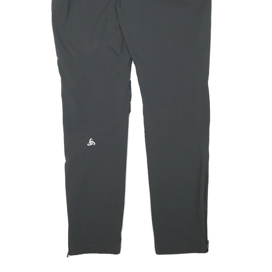 ODLO Womens Polyester Blend Black Slim Tapered Trousers W31 L32 Outdoor Active