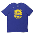 NIKE Mens Blue Golden State Warriors Sports Top Short Sleeve Crew Neck Curry 30