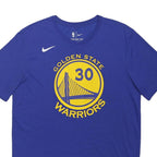 NIKE Mens Blue Golden State Warriors Sports Top Short Sleeve Crew Neck Curry 30