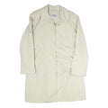 CHALOM Mens Cream Zip Jacket M Cotton Plain Classic Lightweight Comfortable
