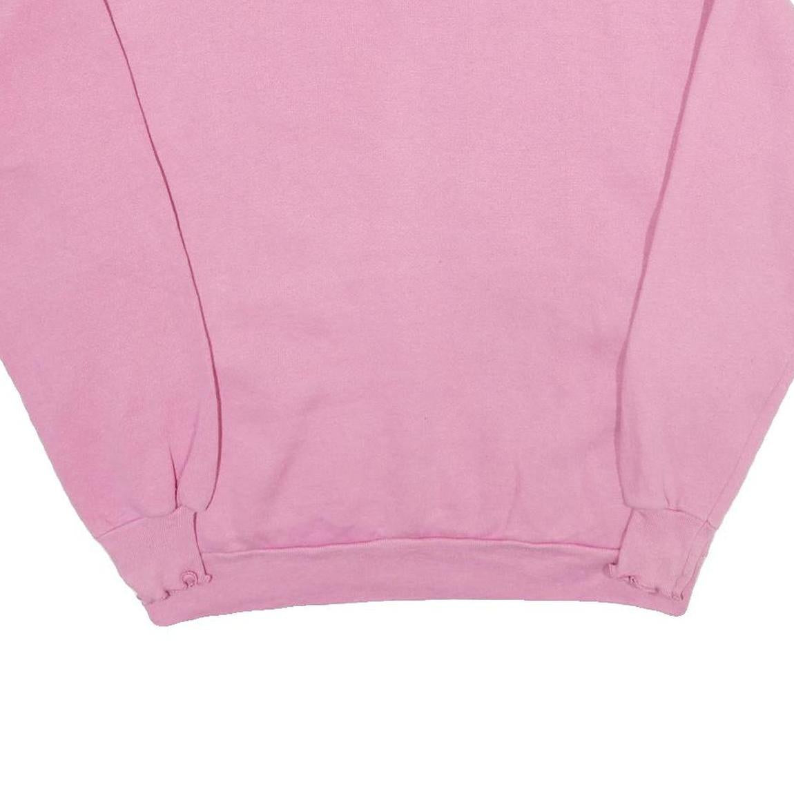 AMERICAN IMPRESSIONS Womens Pink Sweatshirt L Crew Neck Soft Cotton Blend
