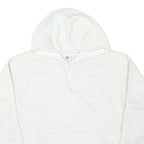 ADIDAS Womens White Hoodie UK 6 Cotton Blend Casual Pullover Sweatshirt