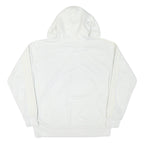 ADIDAS Womens White Hoodie UK 6 Cotton Blend Casual Pullover Sweatshirt