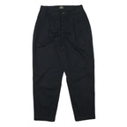 LEE Mens Cotton Blend Black Relaxed Tapered Trousers W29 L27 Classic Casual Zip