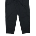 LEE Mens Cotton Blend Black Relaxed Tapered Trousers W29 L27 Classic Casual Zip