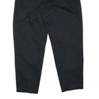 LEE Mens Cotton Blend Black Relaxed Tapered Trousers W29 L27 Classic Casual Zip