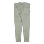 LEVI'S Womens Cotton Blend Slim Green Trousers W26 L25 Stylish Zip Closure
