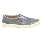 LACOSTE Womens Leather Slip-On Casual Shoes Grey UK 5 Comfortable Stylish