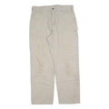 CARHARTT Mens Cotton Blend Beige Regular Fit Straight Trousers W36 L34 Workwear