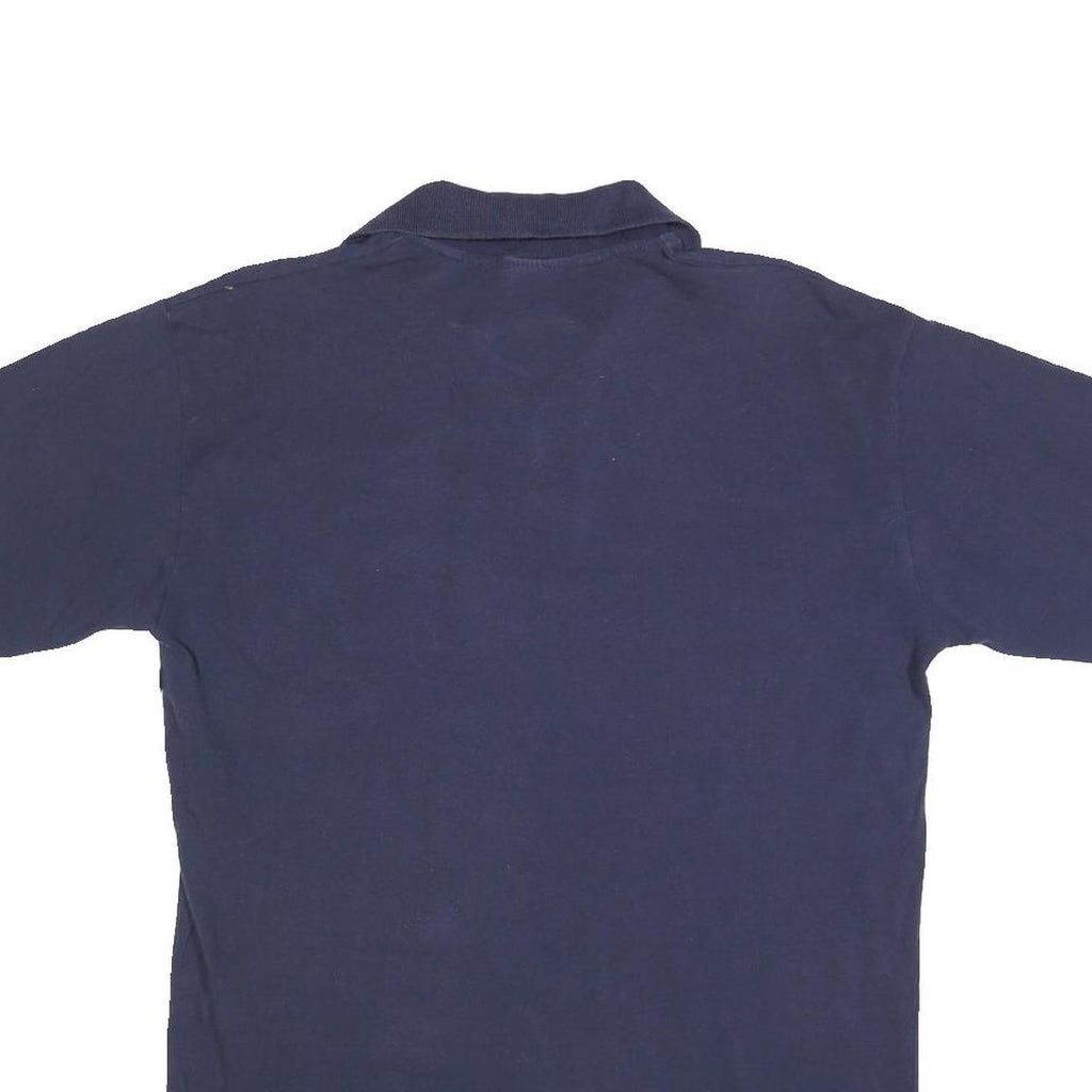 LACOSTE Mens Blue XL Short Sleeve Plain Cotton Blend Polo Shirt Classic Logo