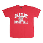 MV SPORT Mens Red Bradley Basketball T-Shirt XL Short Sleeve Crew Neck Cotton