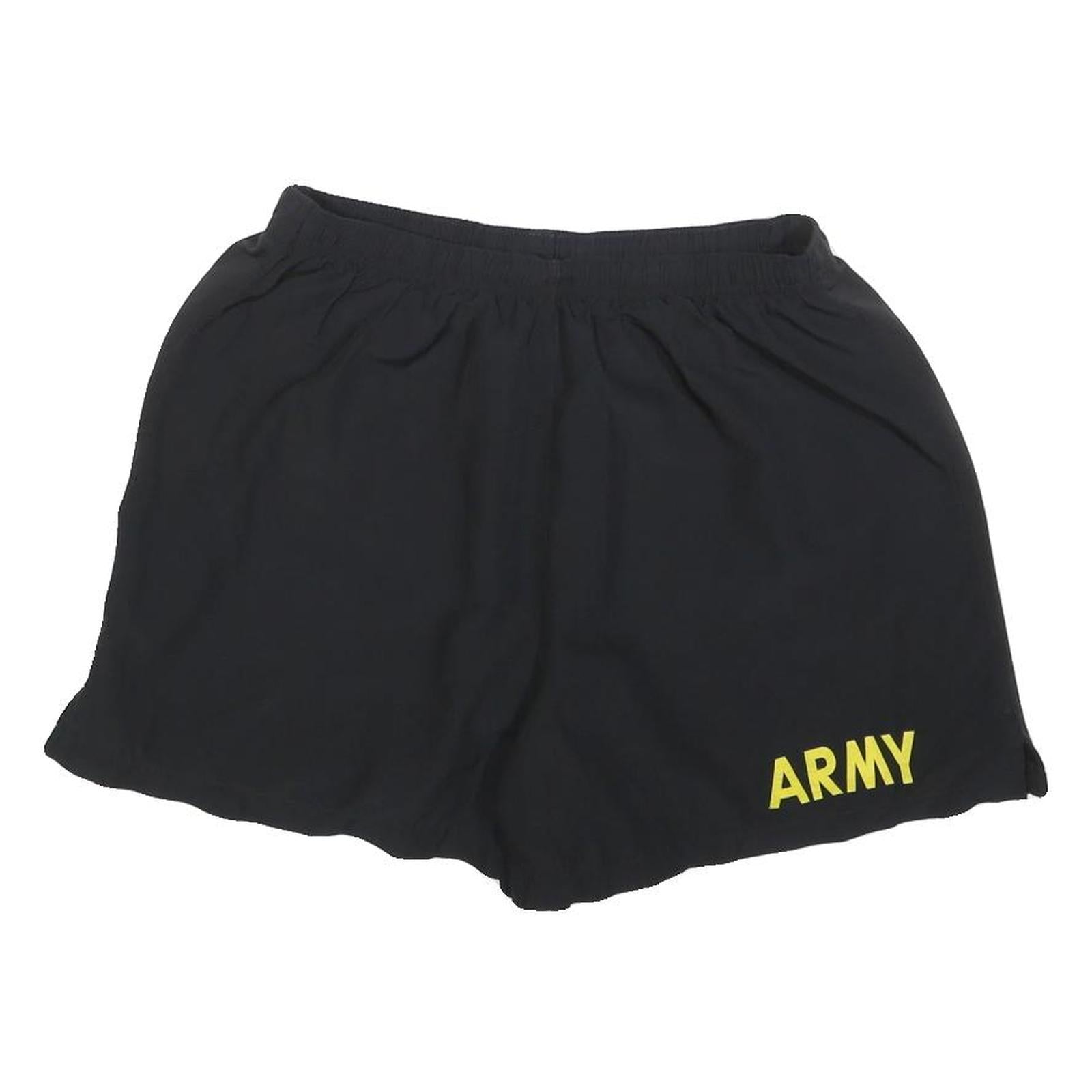 Mens Black Casual Shorts Army Print M W30 Comfortable Summer Wear