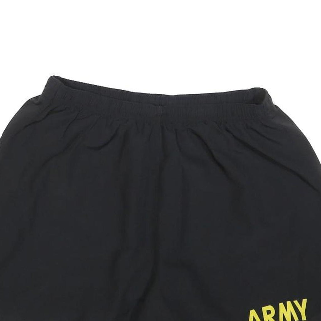 Mens Black Casual Shorts Army Print M W30 Comfortable Summer Wear