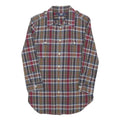 RALPH LAUREN SPORT Womens Brown & Red Checked Shirt S Casual Cotton Blend