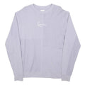 KANI Womens Lilac Patchwork Cotton Blend Crew Neck S Sweatshirt Casual
