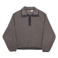 WOOLRICH Mens Grey Plain Pullover Crew Neck Basic Knit L Fleece Jumper