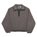 WOOLRICH Mens Grey Plain Pullover Crew Neck Basic Knit L Fleece Jumper