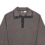 WOOLRICH Mens Grey Plain Pullover Crew Neck Basic Knit L Fleece Jumper