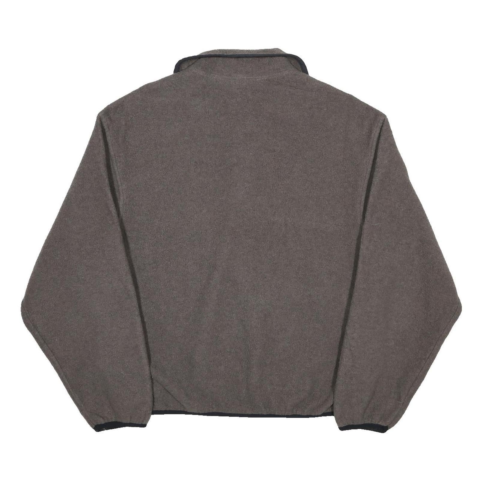 WOOLRICH Mens Grey Plain Pullover Crew Neck Basic Knit L Fleece Jumper
