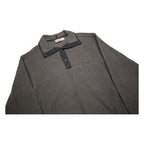 WOOLRICH Mens Grey Plain Pullover Crew Neck Basic Knit L Fleece Jumper