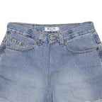 LEVI'S Womens Denim Blue Casual Shorts M W29 Rolled Hem Cotton