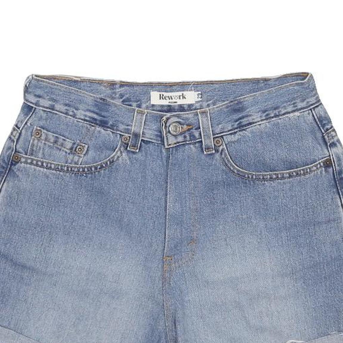 LEVI'S Womens Denim Blue Casual Shorts M W29 Rolled Hem Cotton