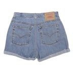 LEVI'S Womens Denim Blue Casual Shorts M W29 Rolled Hem Cotton